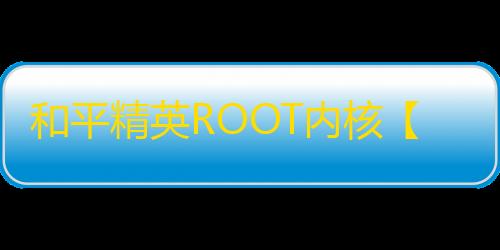 和平精英ROOT内核【巧乐兹】外挂